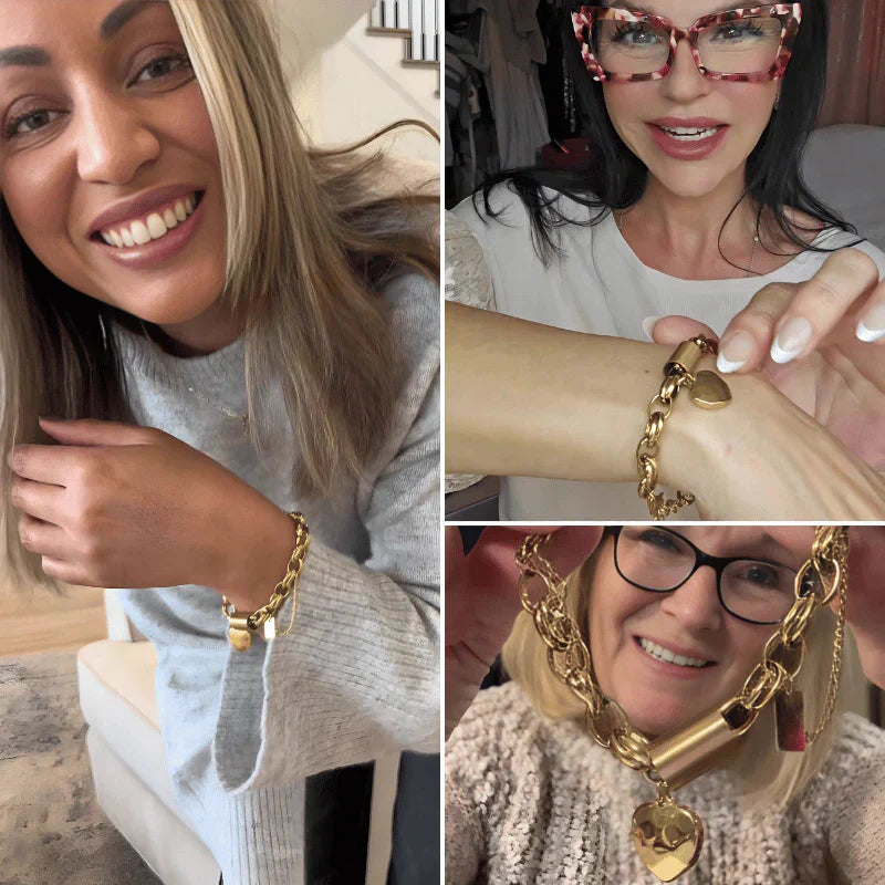 Heartened Chunky – Pulsera en oro