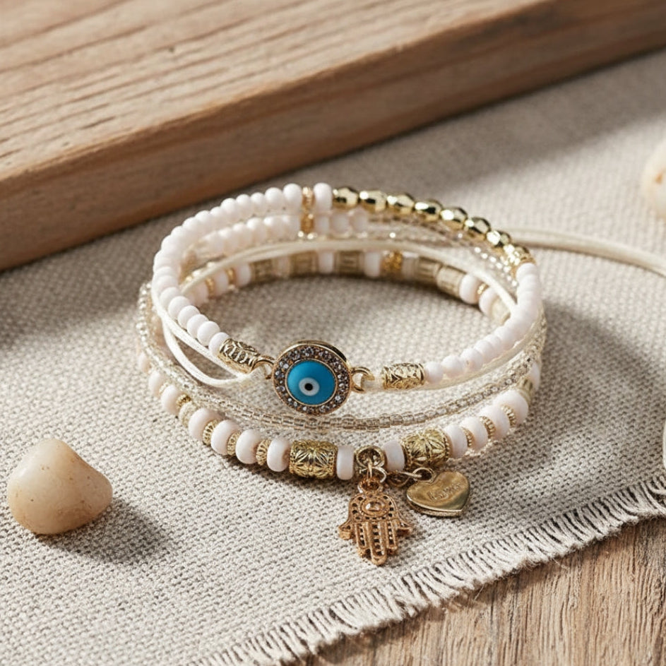 Hamsa – Pack de Pulseras con detalles