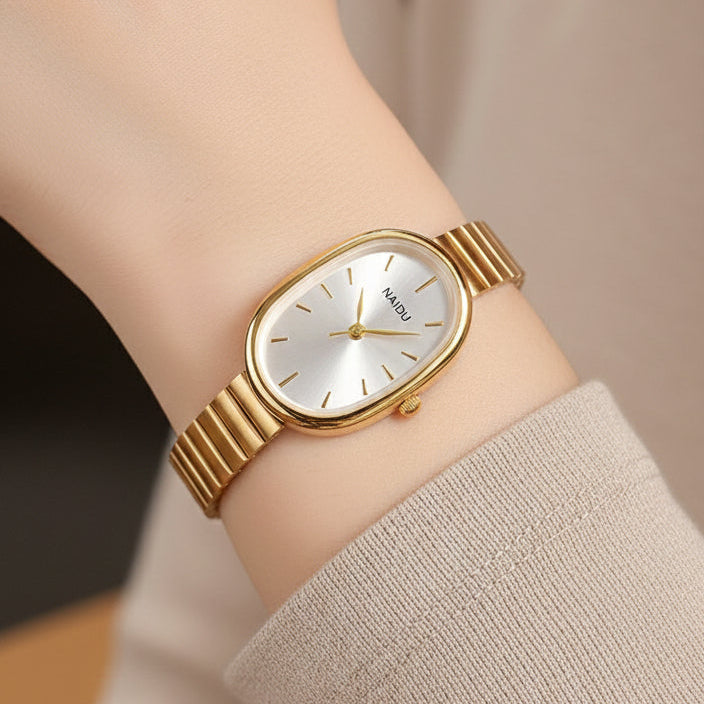 Reloj Naidu Ajustable Inoxidable baño Oro