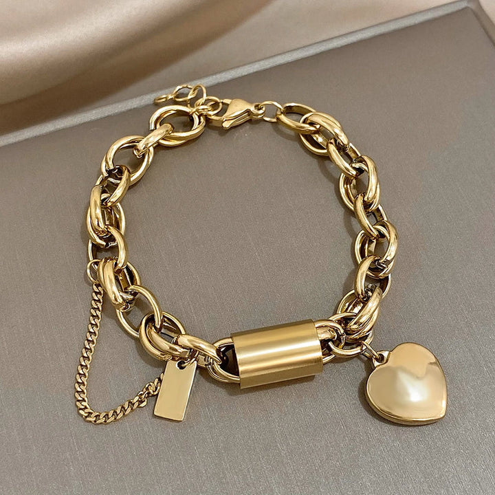 Heartened Chunky – Pulsera en oro