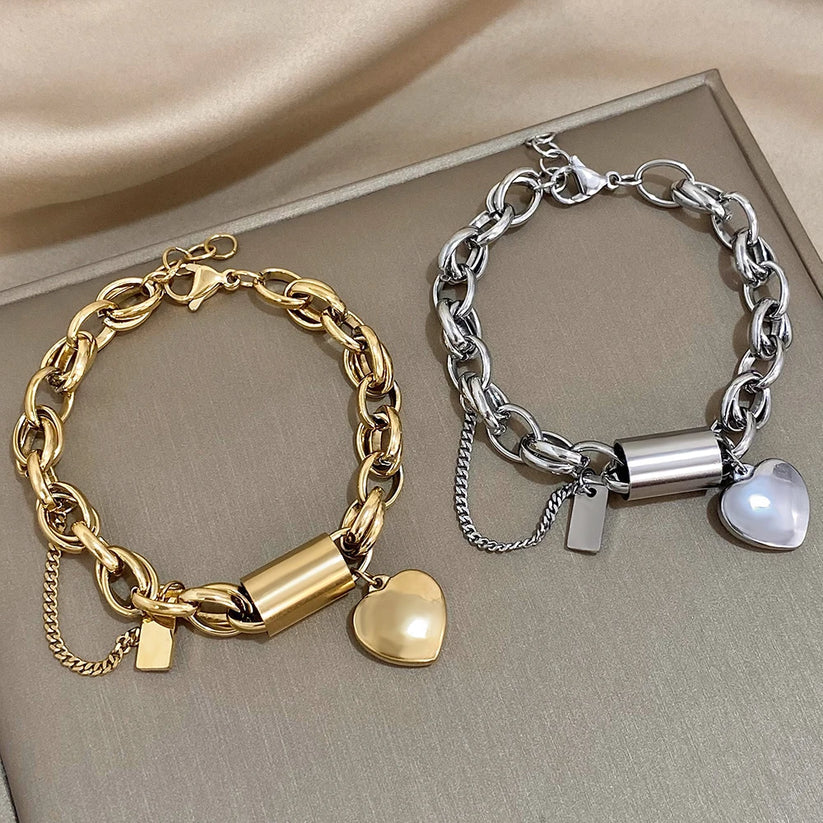 Heartened Chunky – Pulsera en oro