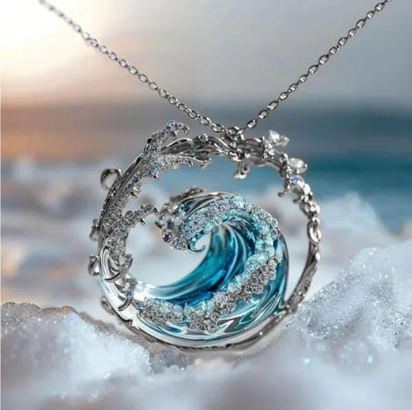 Oceans – collar delicado con colgante elegante